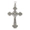 Sterling Silver Cross Pendant Religious Jewelry 54mm x 29.9mm